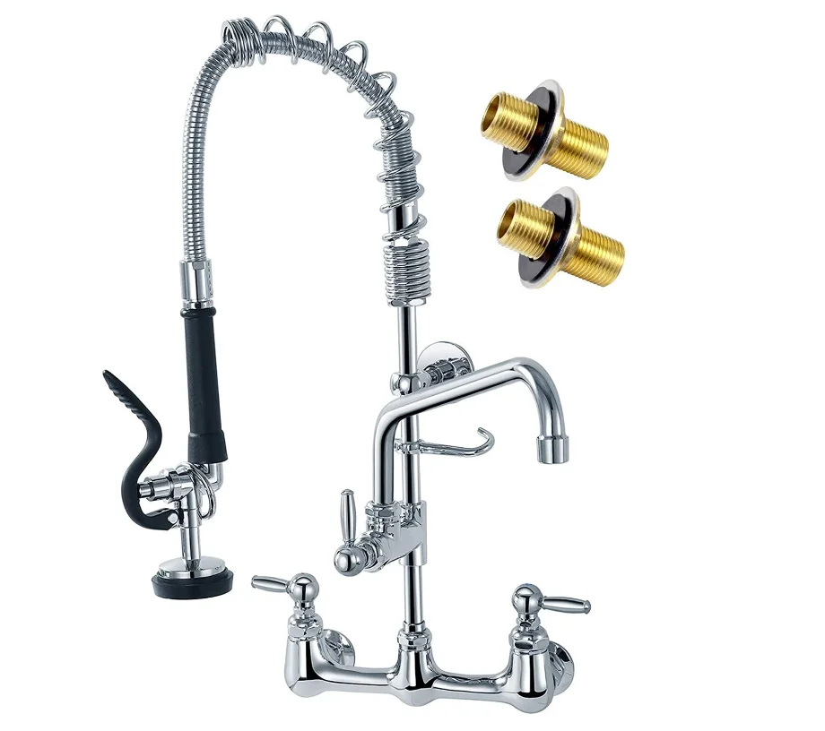 Commercial Kitchen Sink Faucet with Sprayer