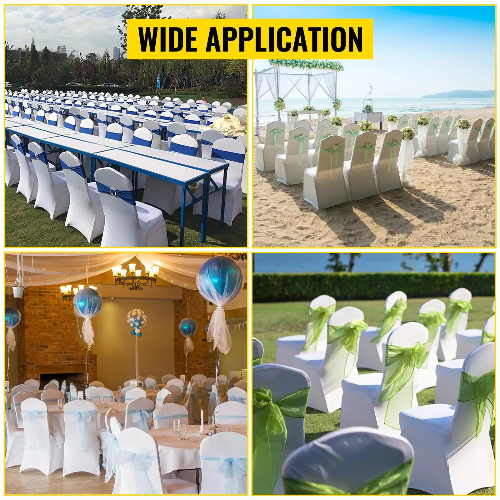 Top five best Spandex White Chair Covers for Weddings and Other events in  2024 - VEVOR Blog