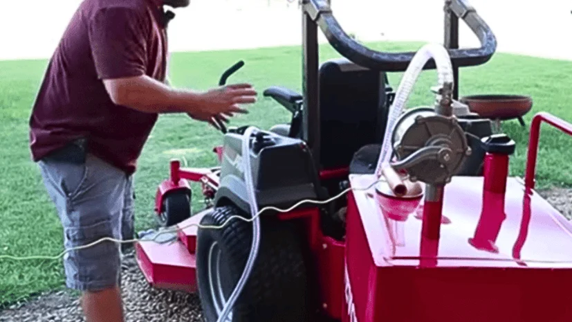transfer fuel from a jerry can