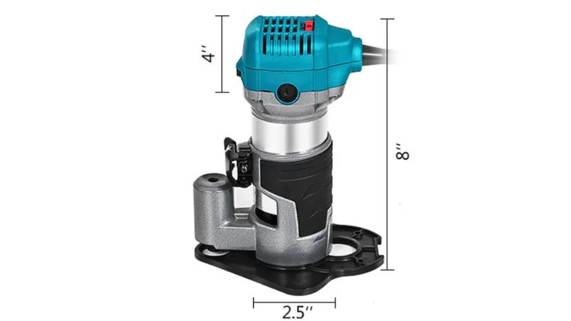 VEVOR VEVOR Router Tool, 710W Wood Router, Router for Woodworking w/ 3  Router Collets, Wood Router Tool w/ Fixed & Plunge & Tilt & Offset Base,  Woodworking Router w/ Aluminum Shell 