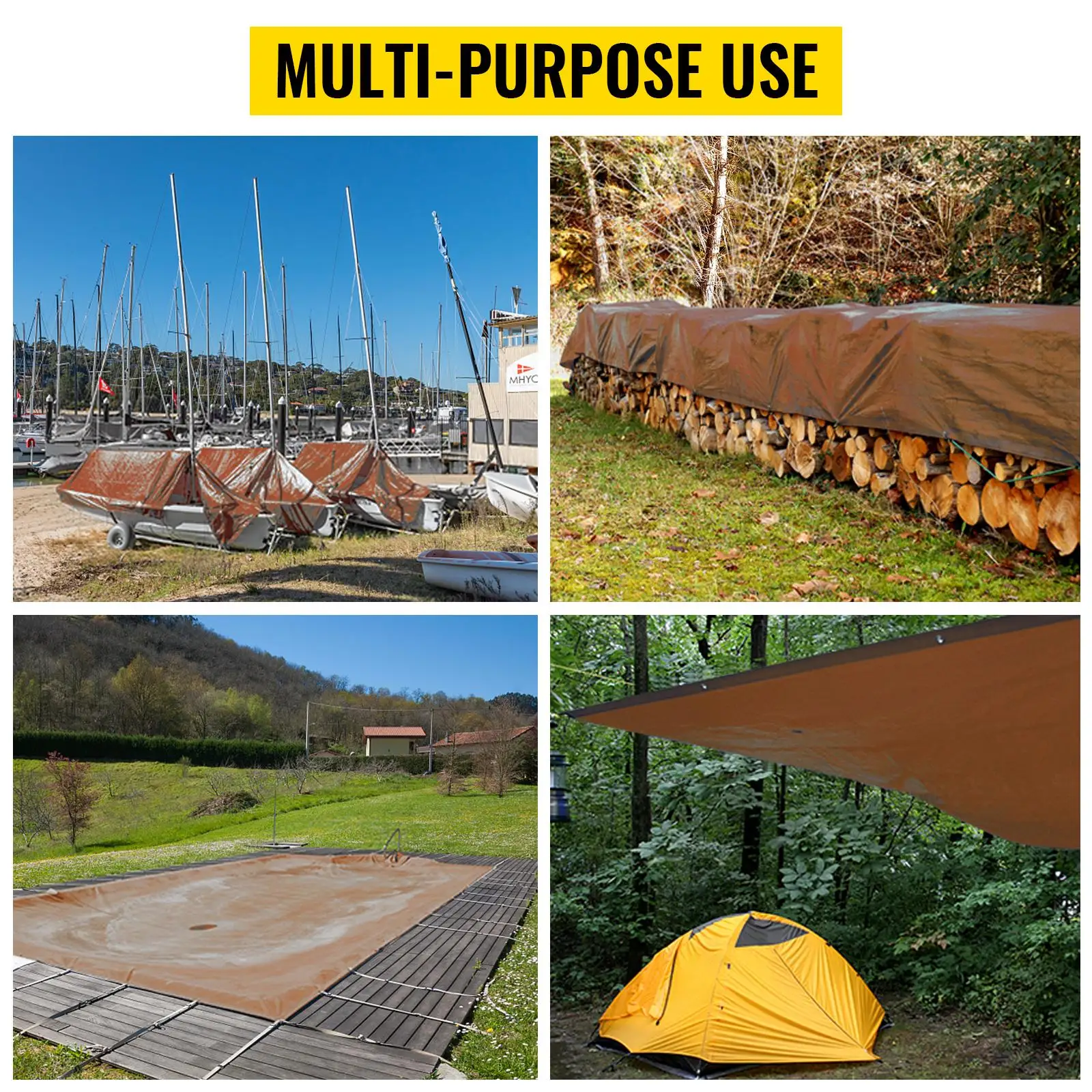 Heavy-duty waterproof tarp