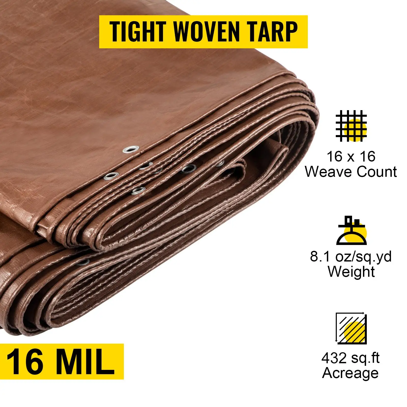 Heavy-duty waterproof tarp