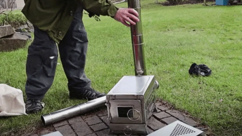 attach chimney top part