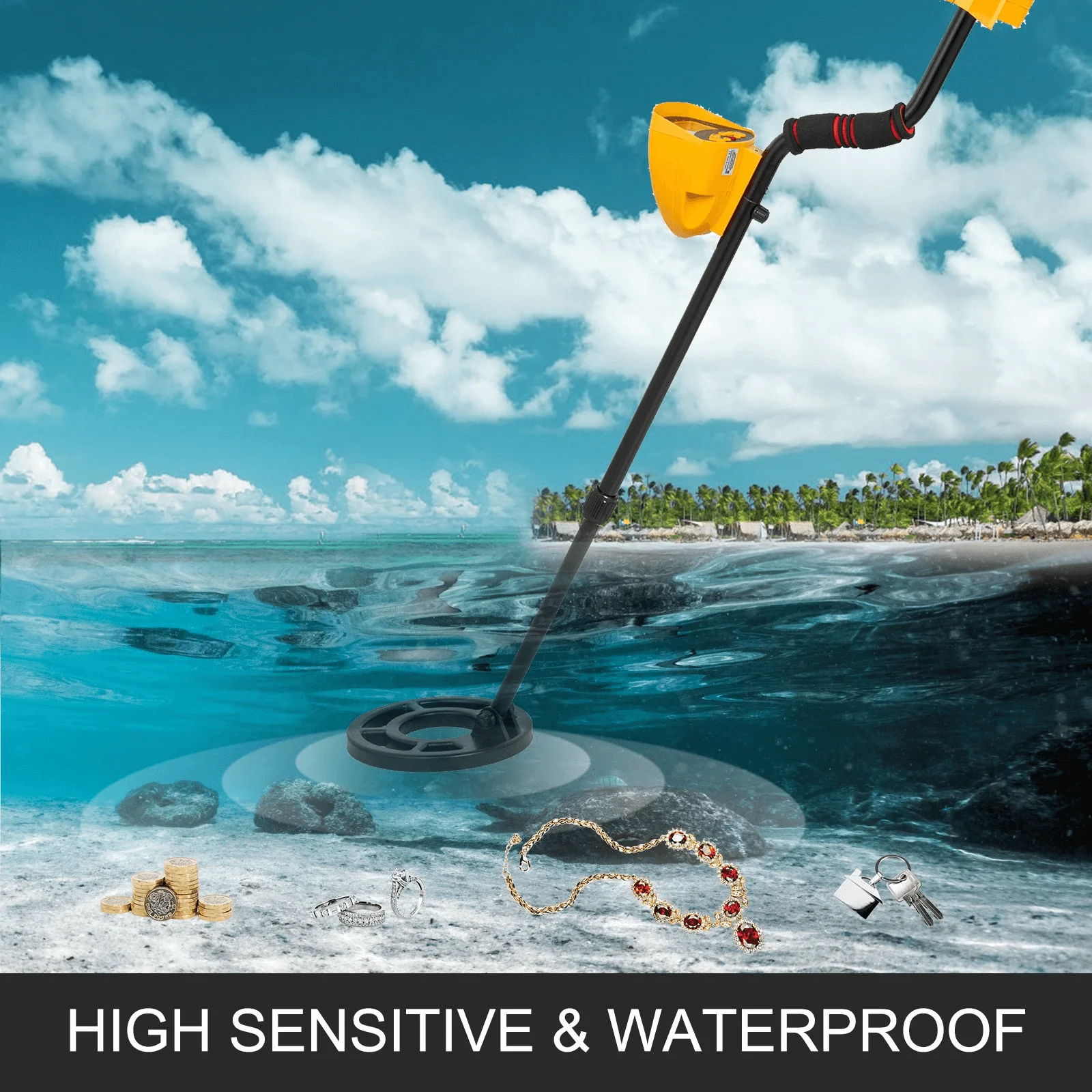 waterproof metal detector