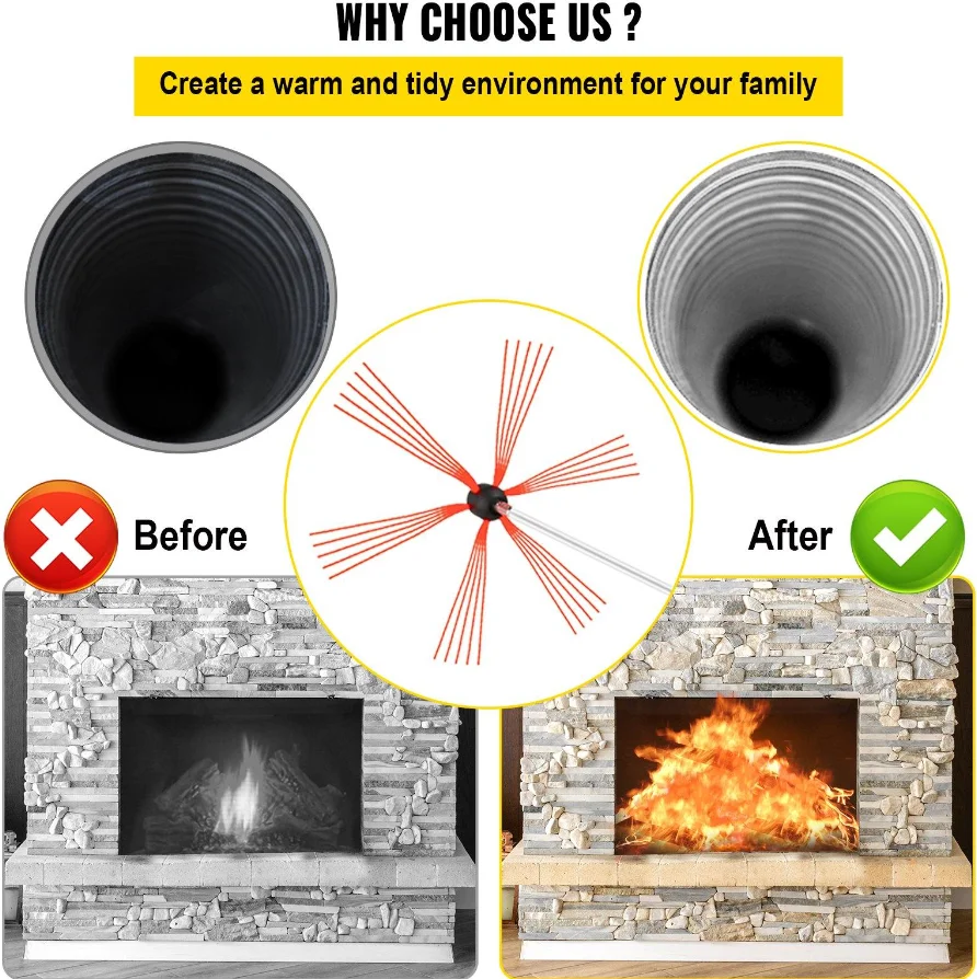 reasons to choose vevor chimney cleaning kit