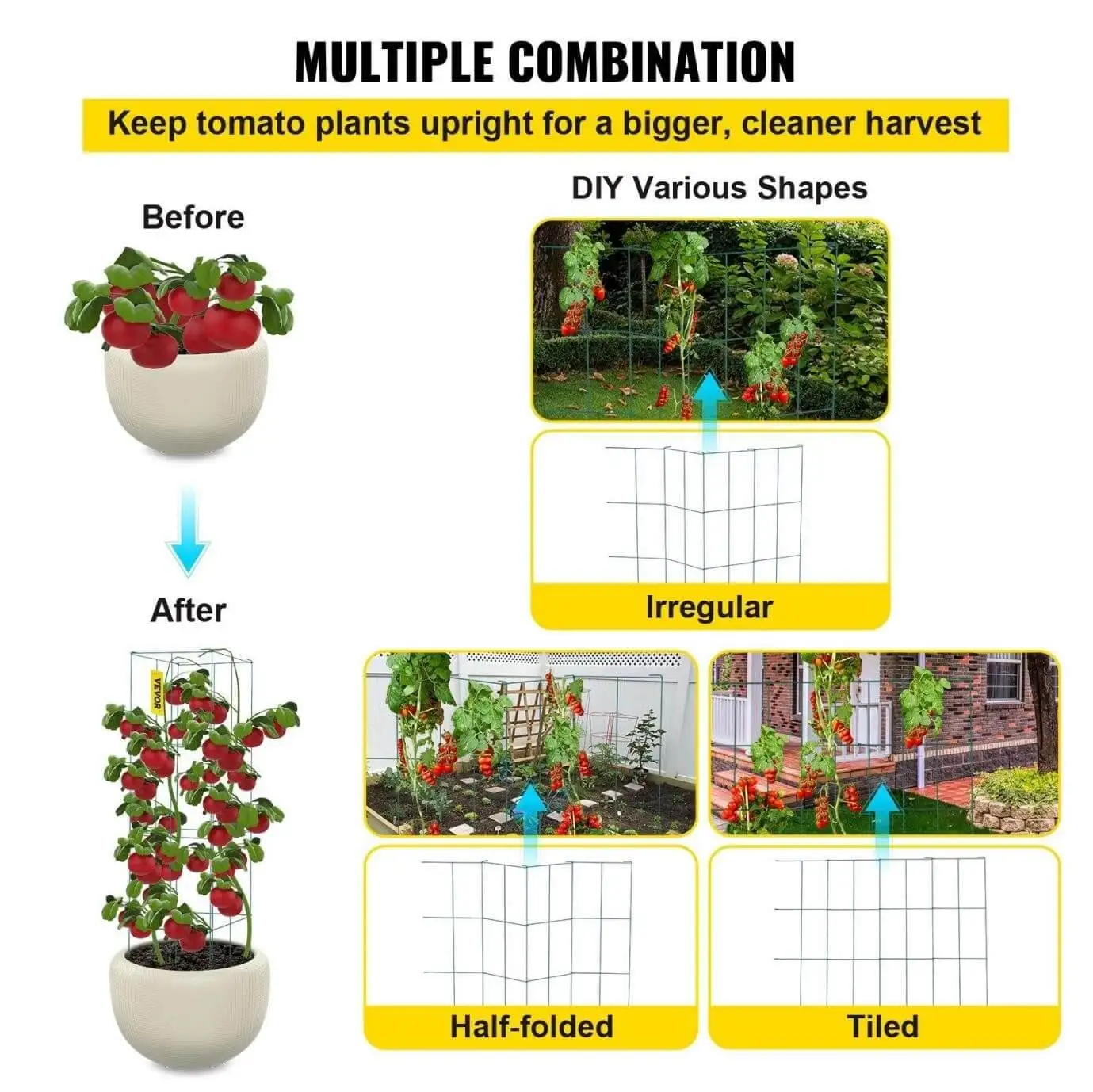 square-tomato-plant-cage-combination