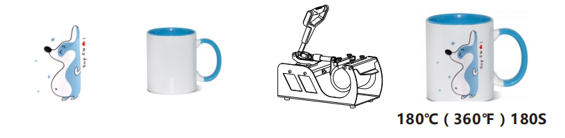 This mug heat press machine is matched with 8 in 1,10 in 1,11 in 1