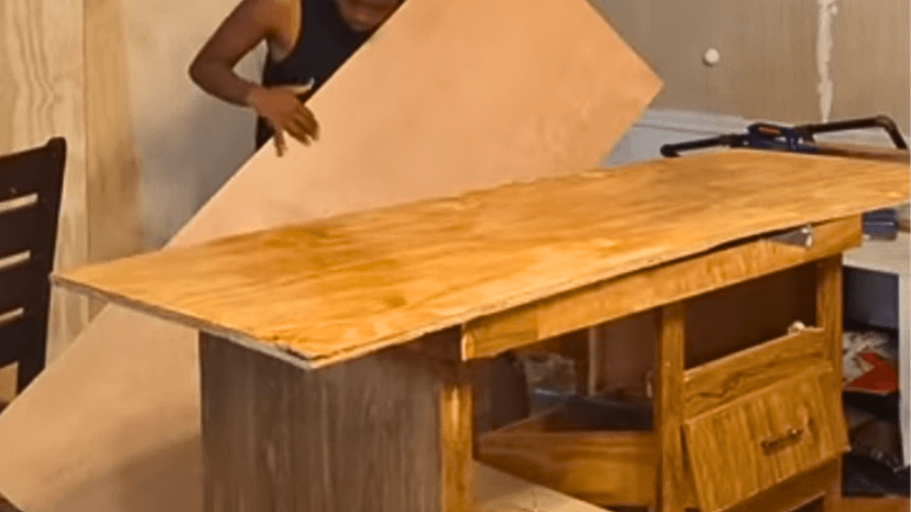 apply wood glue