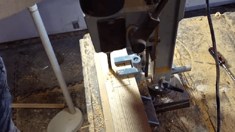 drilling the wood