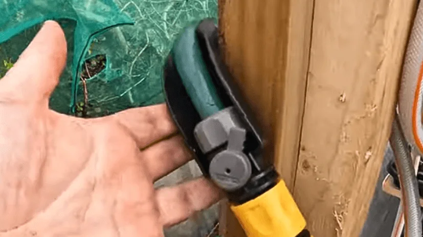 connect the retractable hose pipe to the IBC tank