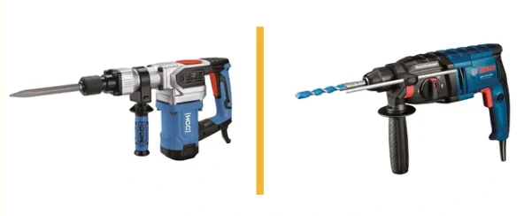 Differences between rotary and demolition hammers