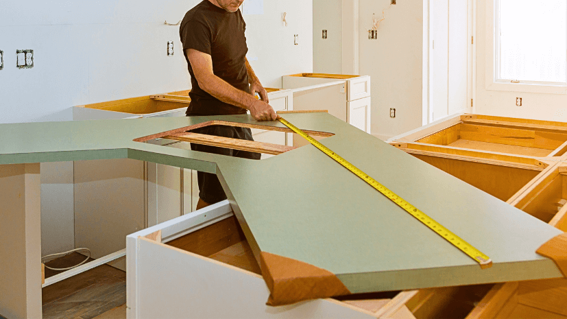double-layer kitchen countertop