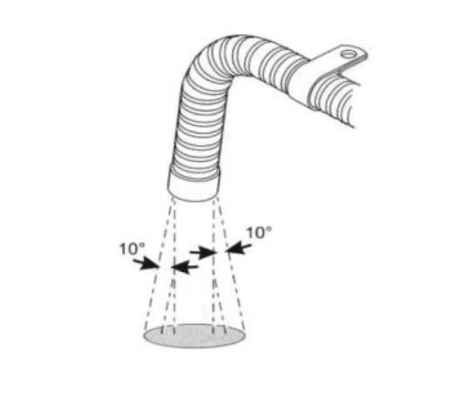 tube de décharge d'échappement