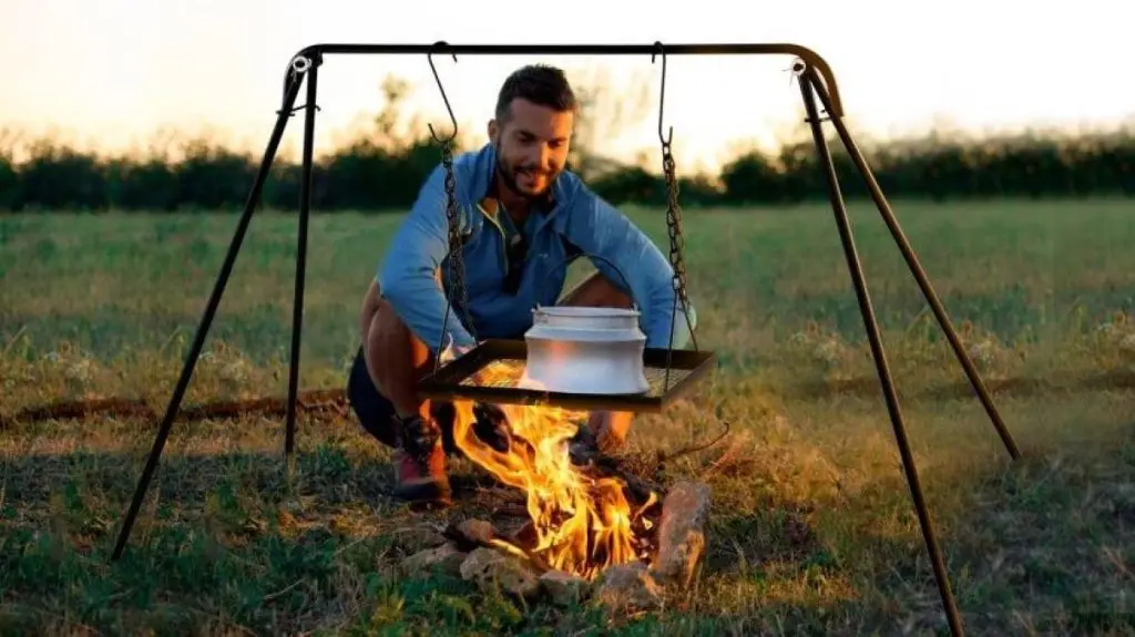 Cast Iron Cauldron Flat Bottom Kettles Campfire Cooking Best Pot