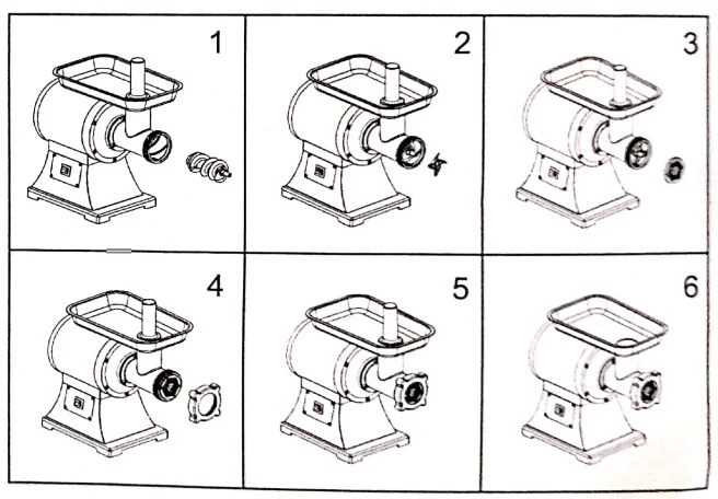 how to use the VEVOR meat grinder