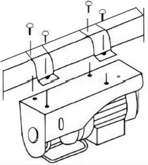 Ensure the electric hoist is installed firmly