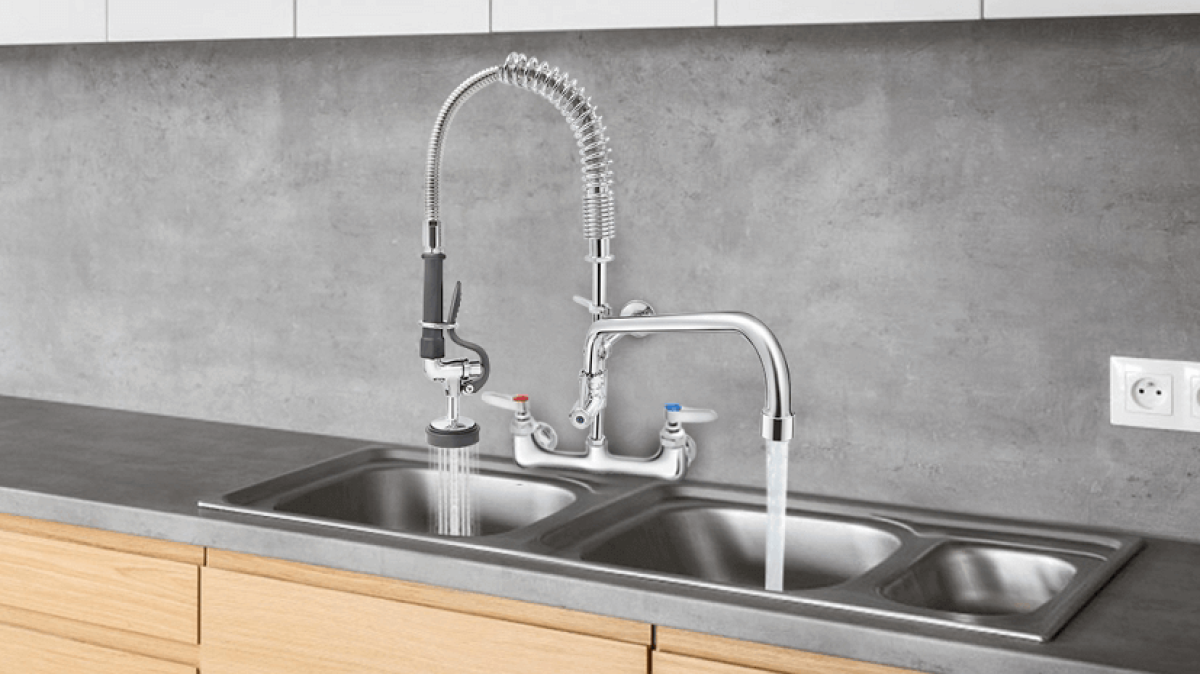 How To Choose A Kitchen Faucet A Buyer S Guide To Wall Mount VEVOR Blog   Kitchen Faucet With Sprayer B 10553 00 