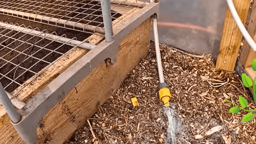 testing the diy irrigation system