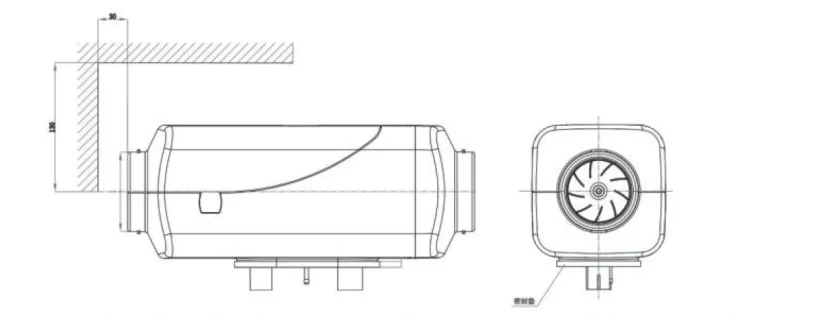 main heater installation