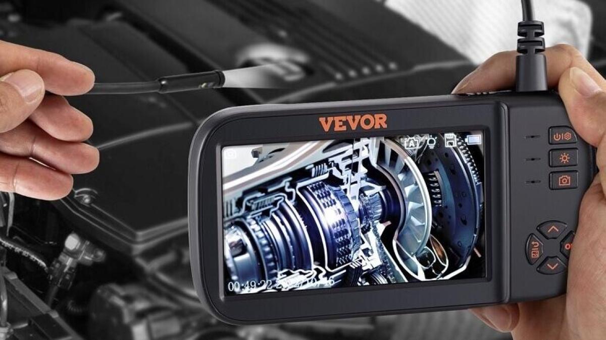 VEVOR Endoscope Camera 1080P Hd Triple Lens Borescope Inspection Camera
