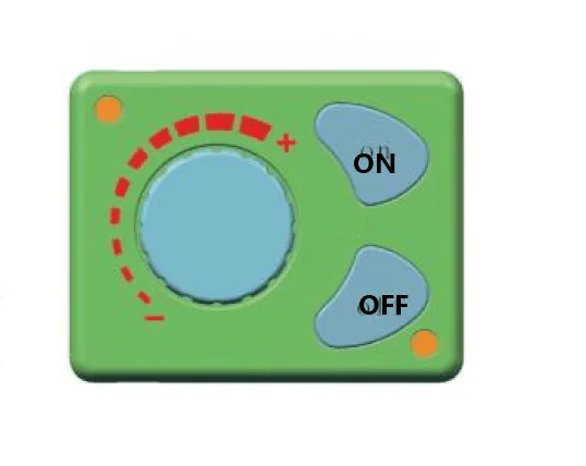 instruções do painel de botão rotativo