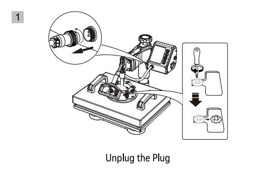 unplug the plug