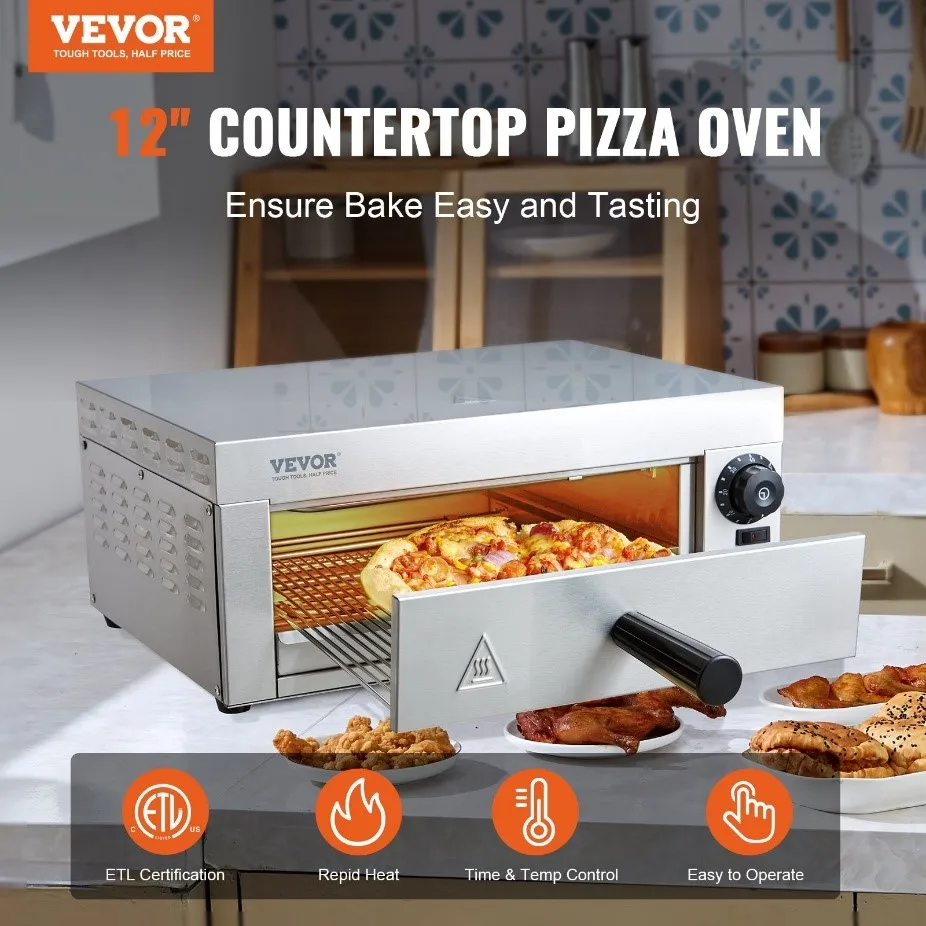 VEVOR electric countertop pizza oven