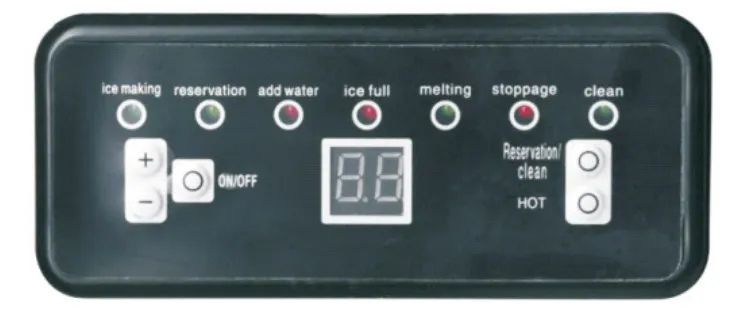 vevor ice machine operation panel