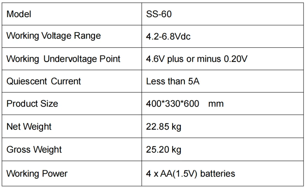 VEVOR safe box technical specifications