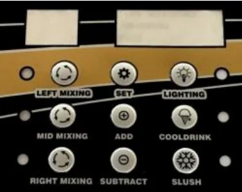 vevor slush machine control panel