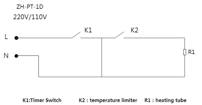 VEVOR ZH-PT-1D electrical configuration