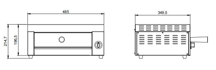 VEVOR ZH-PT-1D pizza oven structure