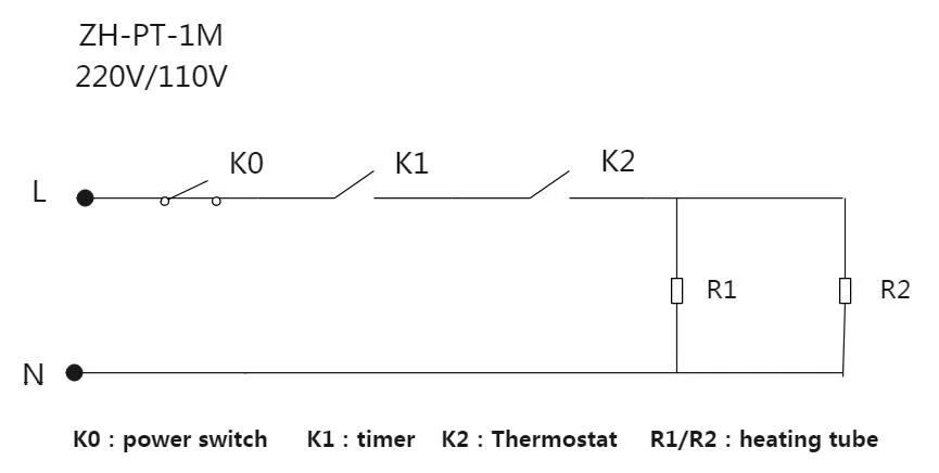 VEVOR ZH-PT-1M electrical schematics