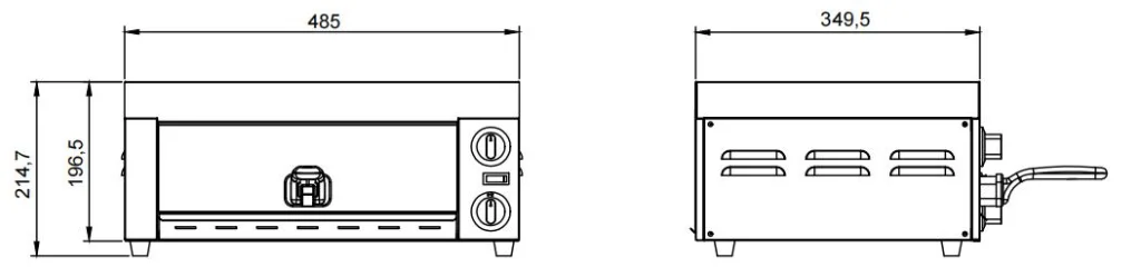 VEVOR ZH-PT-1M pizza oven structure