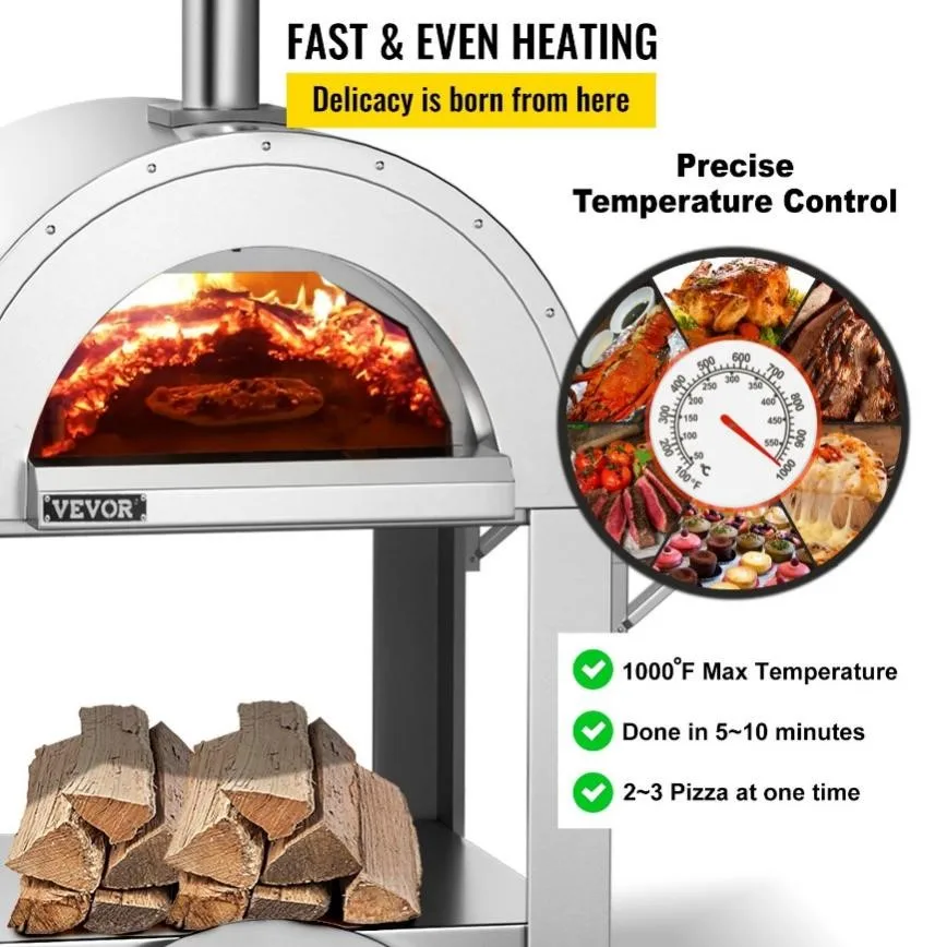 Hvor varm bør en pizzaovn være og hvorfor den betyr noe - VEVOR-bloggen