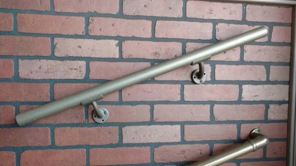 aluminum wall-mounted stair handrails