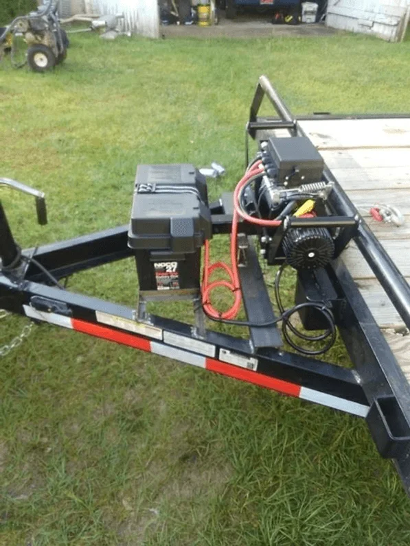 attached trailer winch