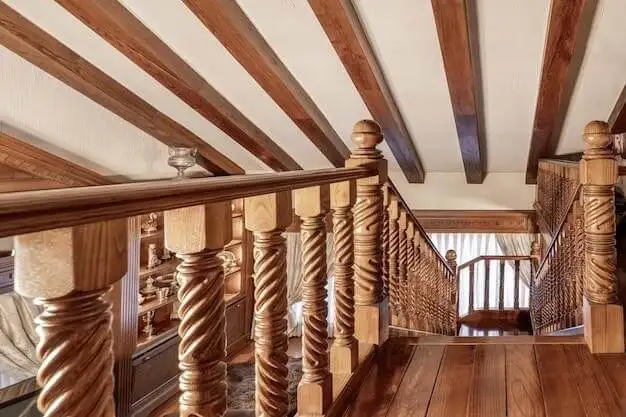 wooden railings