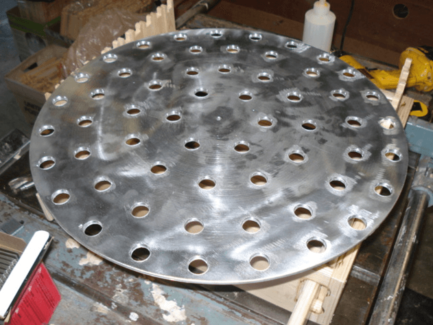 drilling holes for plucking fingers