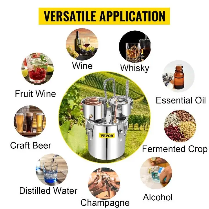 VEVOR alcohol still multiple uses