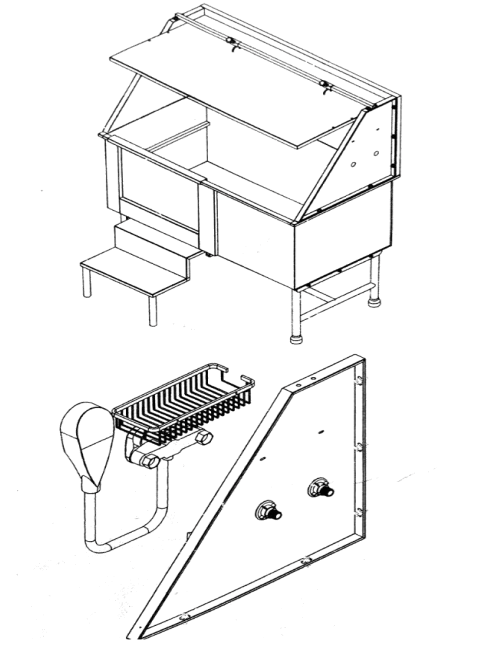 VEVOR Dog Wash Station assembly