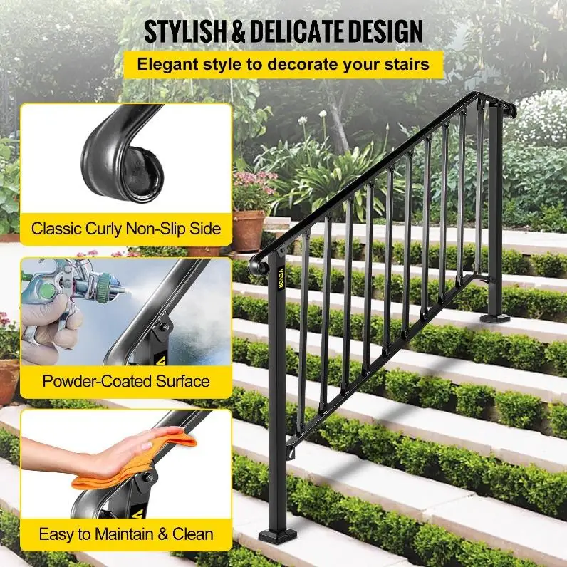 VEVOR outdoor steps handrail