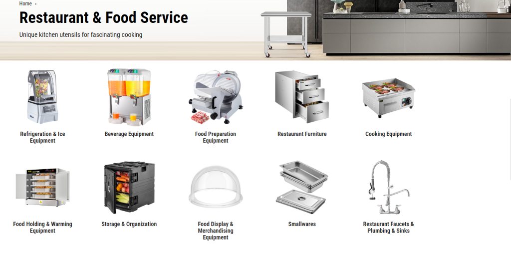 VEVOR restaurant and Food service