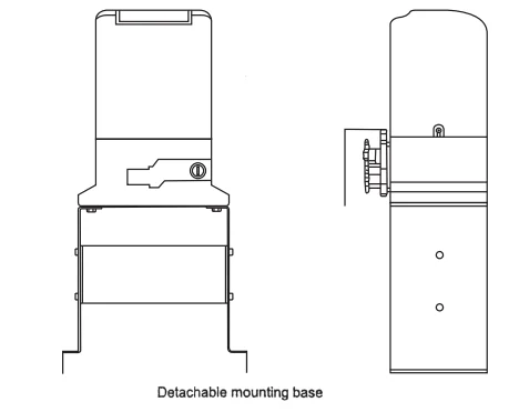 detachable mounting base