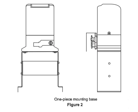 one-piece mounting base
