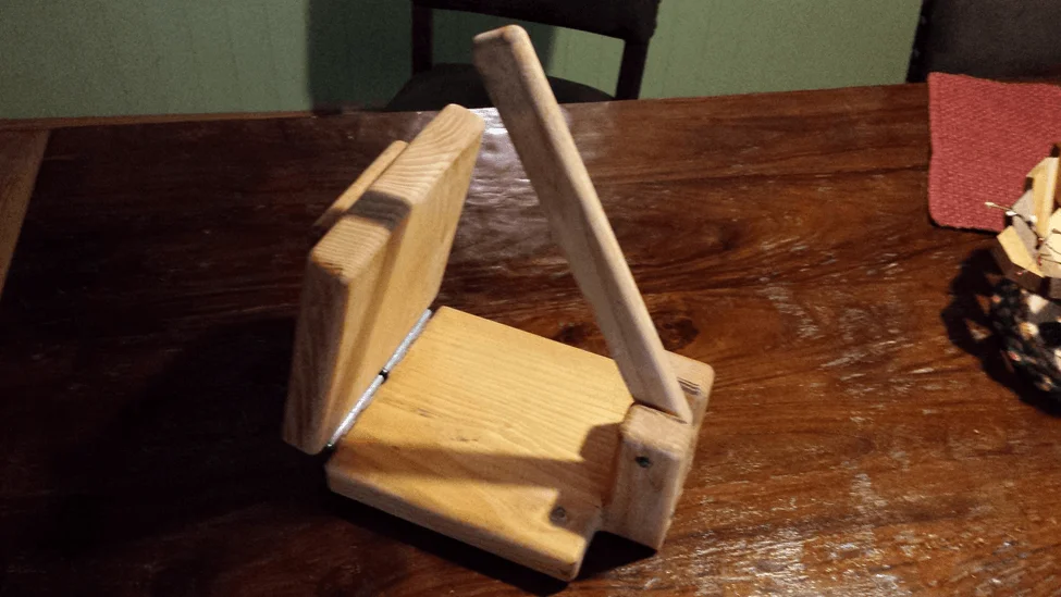 Wooden tortilla press
