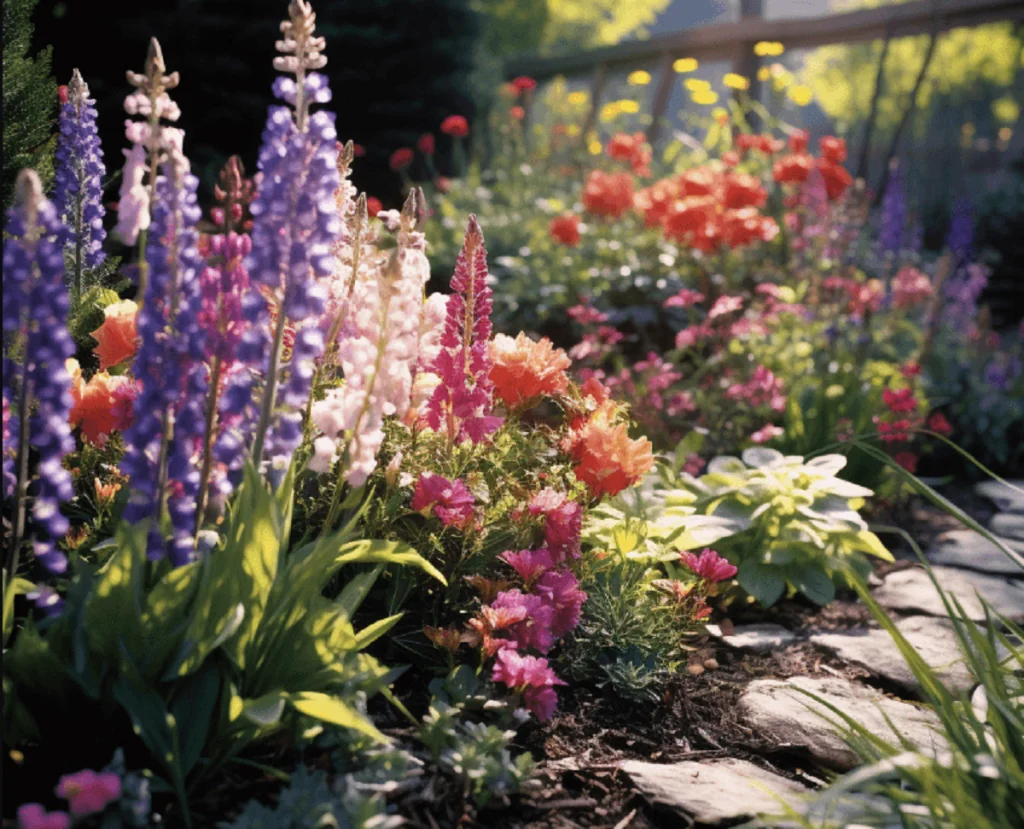 growing perennials through landscape fabric