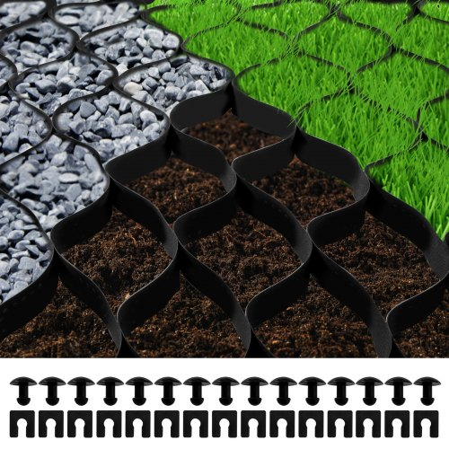 Happybuy Geo Grid Ground Grid 9×17 ft