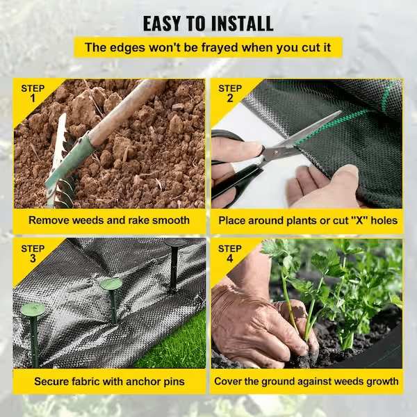 how to install landscape fabric for perennials