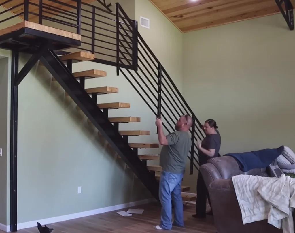 DIY handrail for stairs